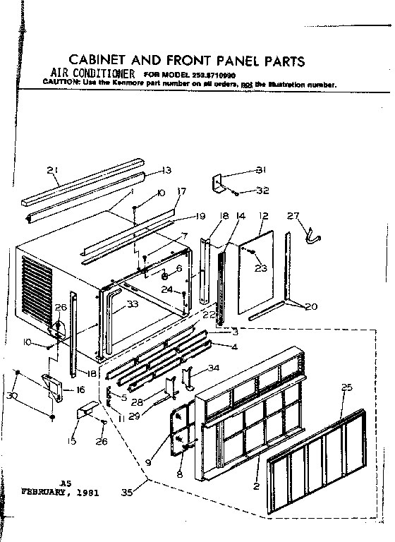 CABINET AND FRONT PANEL PARTS