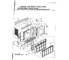 Kenmore 2538710990 cabinet and front panel parts diagram