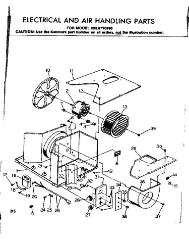Electrical and air handling parts