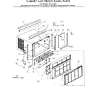 Kenmore 2538710991 cabinet & front panel parts diagram