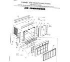 Kenmore 2538710994 cabinet and front panel parts diagram