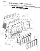 Cabinet and front panel parts