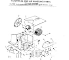 Kenmore 2538710994 electrical & air handling parts diagram