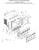 Cabinet and front panel parts