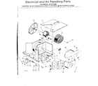 Kenmore 2538710996 electrical and air handling parts diagram