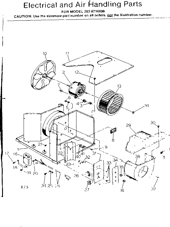 Electrical and air handling parts