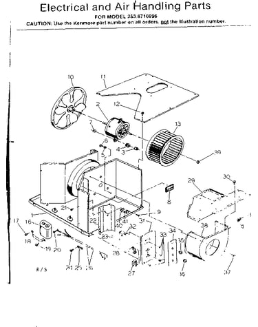 Electrical and air handling parts