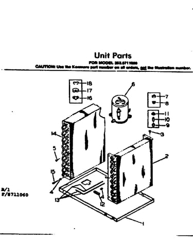 Electrical system and air handling parts