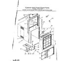Kenmore 2538711063 cabinet & front panel parts diagram