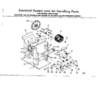 Kenmore 2538711063 electrical system & air handling parts diagram