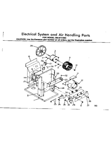 Electrical system & air handling parts