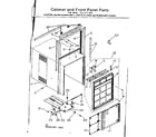 Kenmore 2538711064 cabinet & front panel parts diagram