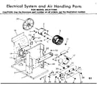Kenmore 2538711064 electrical system & air handling parts diagram