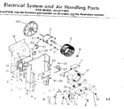 Kenmore 2538711065 electrical system  air handling parts diagram