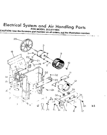 Electrical system  air handling parts