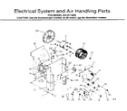 Kenmore 2538711066 electrical system & air handling parts diagram