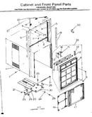 Cabinet and front panel parts