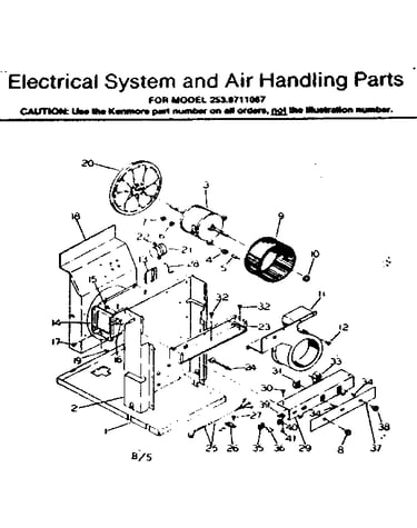 Electrical system and air handling parts