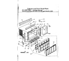 Kenmore 2538711330 cabinet and front panel parts diagram