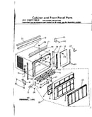 Cabinet and front panel parts