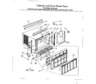 Kenmore 2538711331 cabinet & front panel parts diagram
