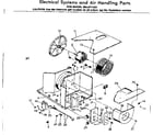 Kenmore 2538711331 electrical & air handling parts diagram