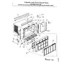 Kenmore 2538711332 cabinet & front panel parts diagram