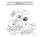 Kenmore 2538711332 electrical system & air handling parts diagram