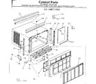 Kenmore 2538711333 cabinet parts diagram