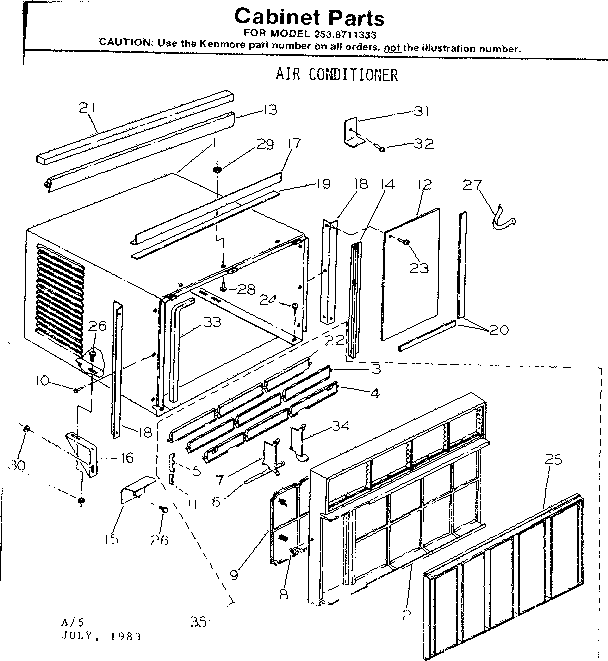 Cabinet parts
