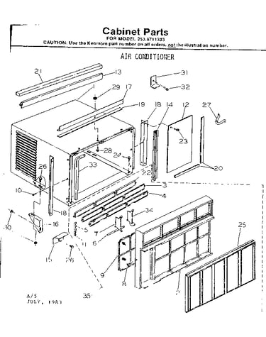 Cabinet parts