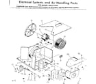 Kenmore 2538711333 electrical system and air handling diagram