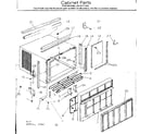 Kenmore 2538711335 cabinet parts diagram