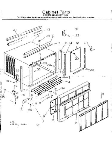 Cabinet parts