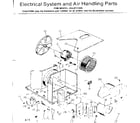 Kenmore 2538711335 electrical system and air handling parts diagram