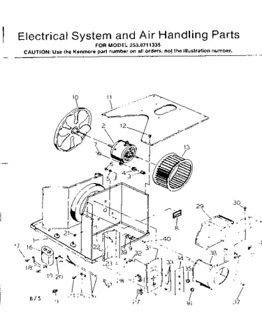 Electrical system and air handling parts