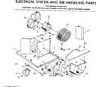 Kenmore 2538711410 electrical system & air handling parts diagram
