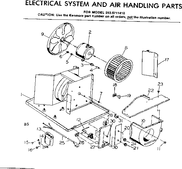 Electrical system & air handling parts