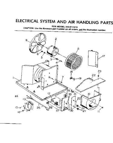 Electrical system & air handling parts