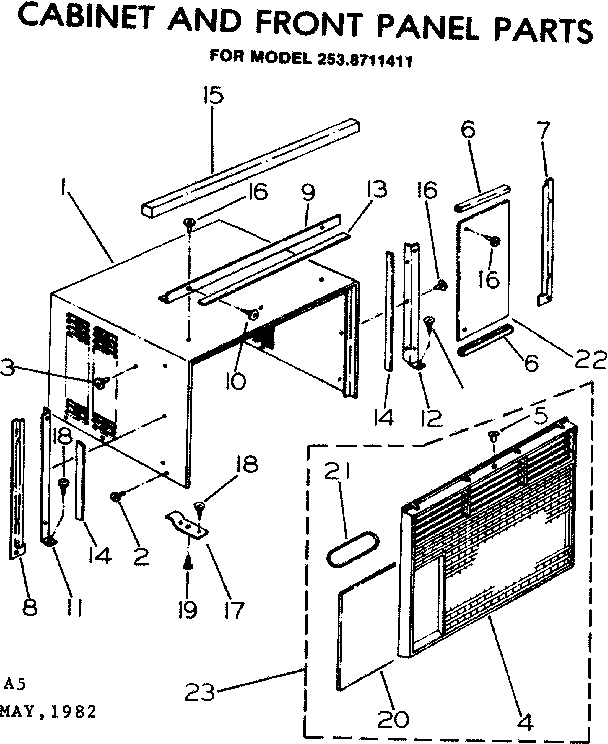 CABINET AND FRONT PANEL PARTS