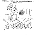Kenmore 2538711411 electrical system & air handling parts diagram