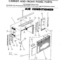Kenmore 2538711412 cabinet & front panel parts diagram