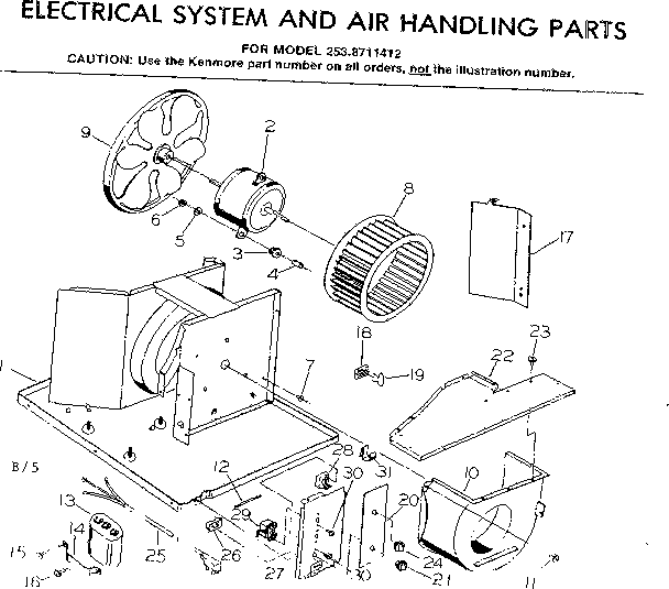 Electrical system & air handling parts