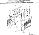 Kenmore 2538711413 cabinet & front panel parts diagram