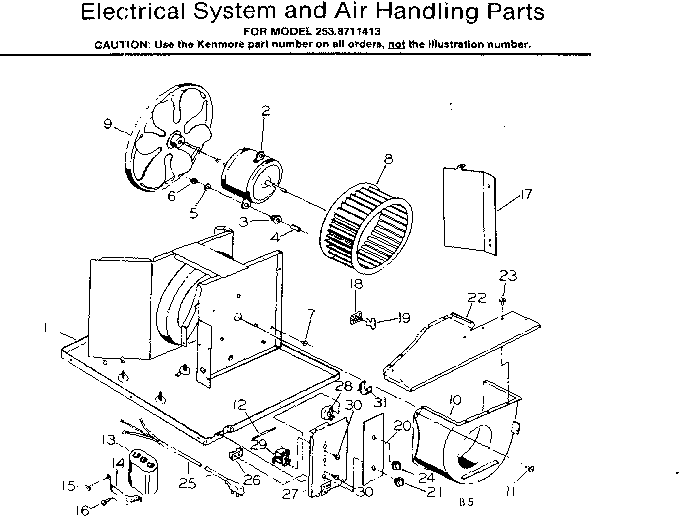 Electrical system & air handling parts