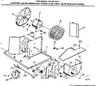 Kenmore 2538711414 electrical system & air handling parts diagram