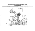 Kenmore 2538711480 electrical system & air handling parts diagram