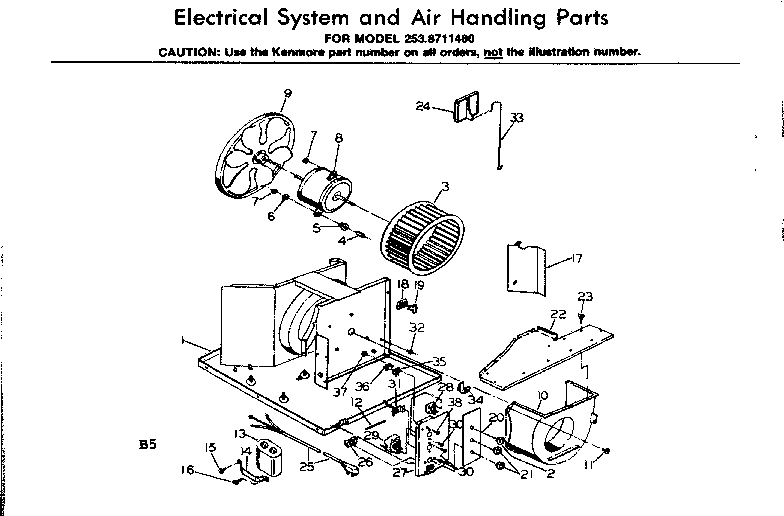Electrical system & air handling parts