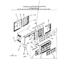 Kenmore 2538711481 cabinet and front panel  parts diagram
