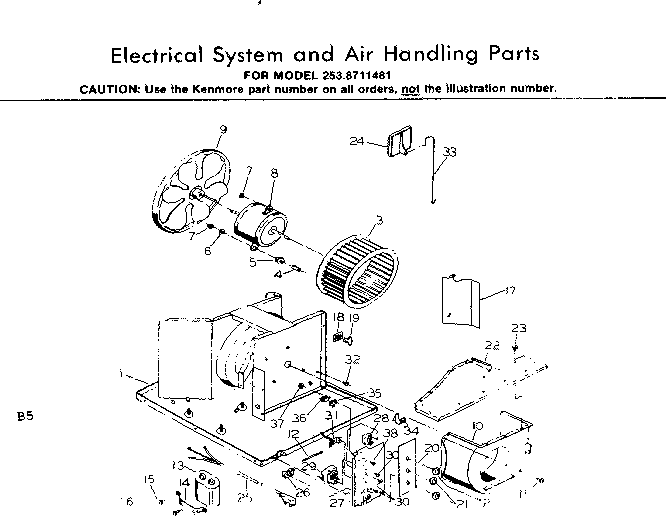 ELECTRICAL SYSTEM AND AIR HANDLING PARTS